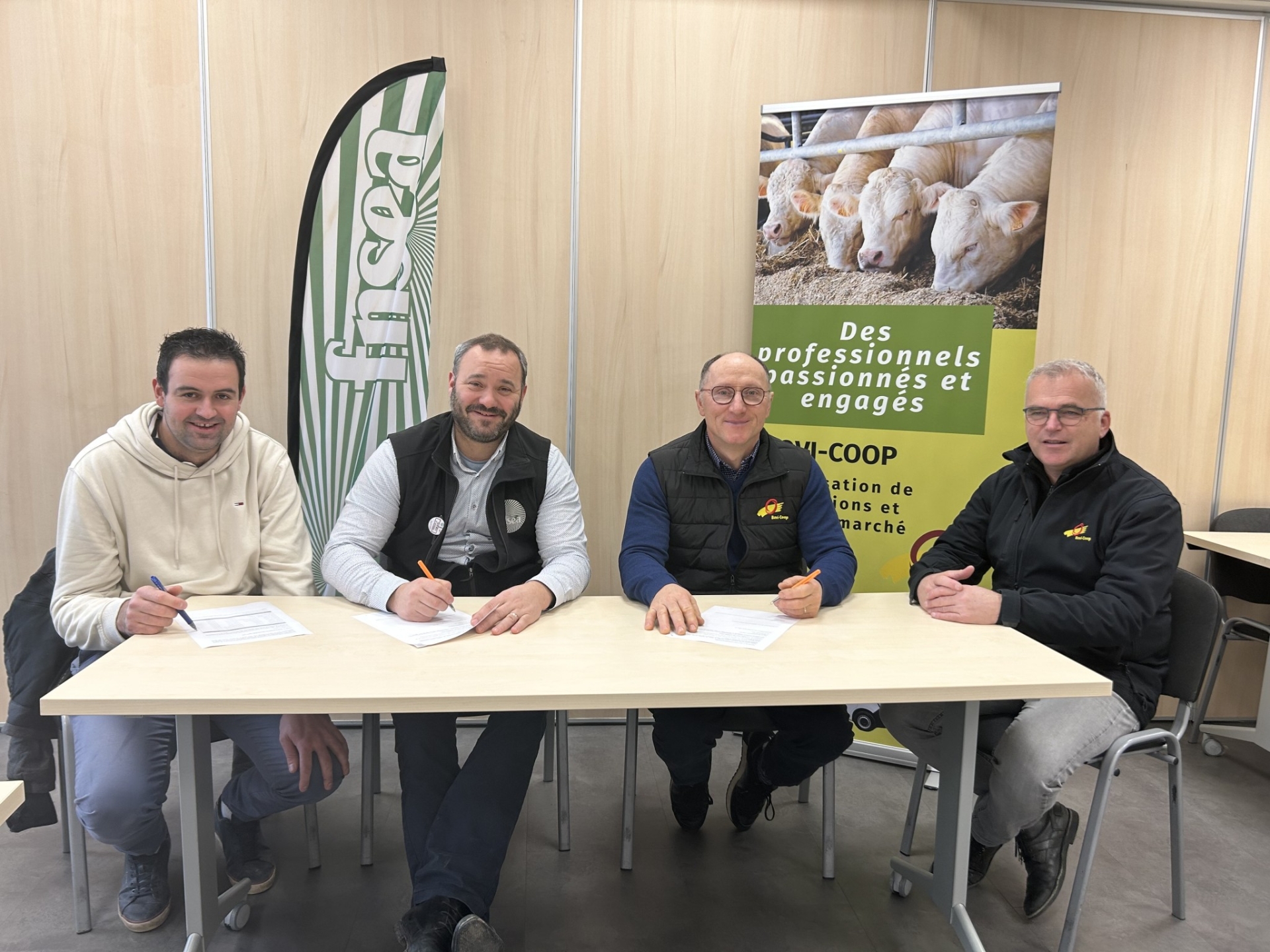 La filière Bov’Ain signe une convention avec Bovi-Coop